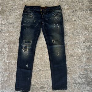 Men’s Dolce & Gabbana Distressed Blue Jeans